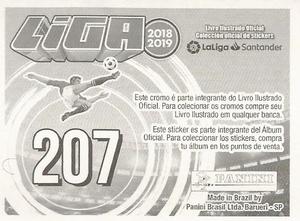 2018-19 Panini Liga Stickers LaLiga Santander (Brazil) #207 Ruben Perez / Javier Eraso Back