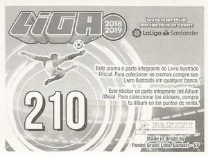 2018-19 Panini Liga Stickers LaLiga Santander (Brazil) #210 Coke / Chema Back
