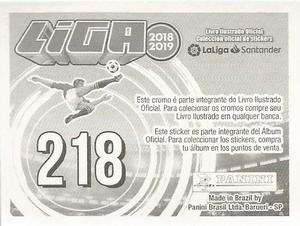 2018-19 Panini Liga Stickers LaLiga Santander (Brazil) #218 Gilbert Imbula / Oscar Trejo Back