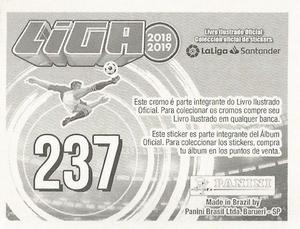 2018-19 Panini Liga Stickers LaLiga Santander (Brazil) #237 Ruben Alcaraz / Toni Villa Back