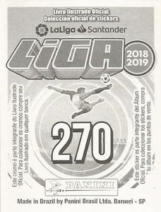 2018-19 Panini Liga Stickers LaLiga Santander (Brazil) #270 Fabian Orellana Back