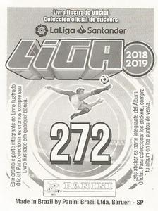 2018-19 Panini Liga Stickers LaLiga Santander (Brazil) #272 Rafinha Alcantara Back