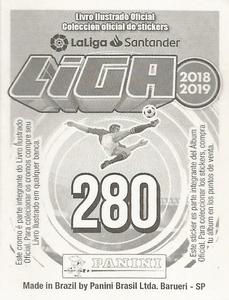 2018-19 Panini Liga Stickers LaLiga Santander (Brazil) #280 Willian Jose Back