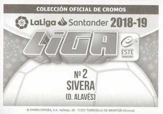 2018-19 Panini LaLiga Santander Este Stickers - Deportivo Alaves #2 Antonio Sivera Back
