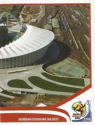 2010 Panini FIFA World Cup Stickers (Blue Back) #9 Durban Stadium Front