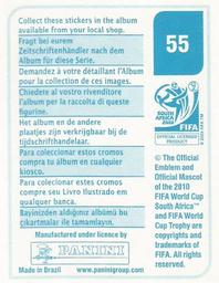 2010 Panini FIFA World Cup Stickers (Blue Back) #55 Aaron Galindo Back