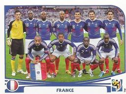 2010 Panini FIFA World Cup Stickers (Blue Back) #87 France - Team Front