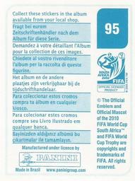 2010 Panini FIFA World Cup Stickers (Blue Back) #95 Lassana Diarra Back