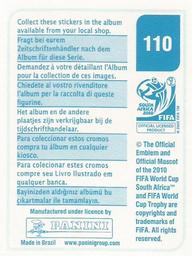 2010 Panini FIFA World Cup Stickers (Blue Back) #110 Gabriel Heinze Back