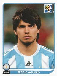 2010 Panini FIFA World Cup Stickers (Blue Back) #121 Sergio Aguero Front