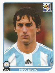 2010 Panini FIFA World Cup Stickers (Blue Back) #123 Diego Milito Front