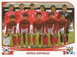 2010 Panini FIFA World Cup Stickers (Blue Back) #144 Korea Republic - Team Front