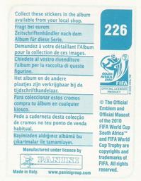 2010 Panini FIFA World Cup Stickers (Blue Back) #226 Madjid Bougherra Back