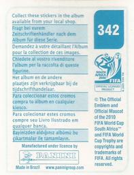 2010 Panini FIFA World Cup Stickers (Blue Back) #342 Mark Van Bommel Back