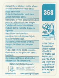 2010 Panini FIFA World Cup Stickers (Blue Back) #368 Jesper Grønkjær Back