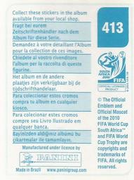 2010 Panini FIFA World Cup Stickers (Blue Back) #413 Fabio Cannavaro Back