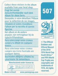 2010 Panini FIFA World Cup Stickers (Blue Back) #507 Ri Myong-Guk Back