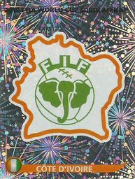 2010 Panini FIFA World Cup Stickers (Blue Back) #525 Côte D'ivoire - Emblem Front