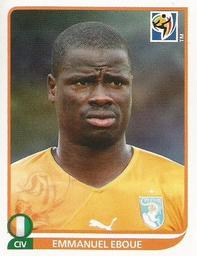 2010 Panini FIFA World Cup Stickers (Blue Back) #528 Emmanuel Eboue Front