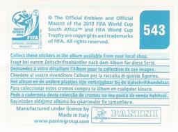2010 Panini FIFA World Cup Stickers (Blue Back) #543 Portugal - Team Back