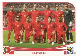 2010 Panini FIFA World Cup Stickers (Blue Back) #543 Portugal - Team Front