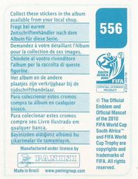 2010 Panini FIFA World Cup Stickers (Blue Back) #556 Deco Back