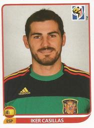 2010 Panini FIFA World Cup Stickers (Blue Back) #564 Iker Casillas Front