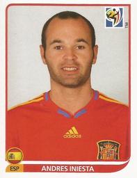 2010 Panini FIFA World Cup Stickers (Blue Back) #577 Andres Iniesta Front