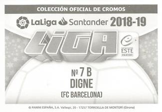 2018-19 Panini LaLiga Santander Este Stickers - FC Barcelona #7B Lucas Digne Back