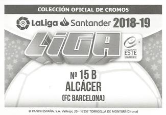2018-19 Panini LaLiga Santander Este Stickers - FC Barcelona #15B Paco Alcácer Back