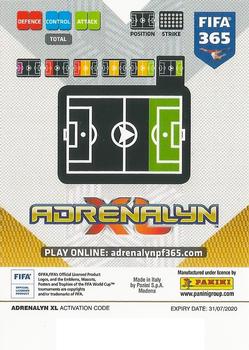 2019-20 Panini Adrenalyn XL FIFA 365 #297 Kasper Dolberg Back