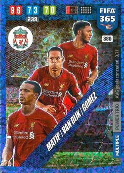 2019-20 Panini Adrenalyn XL FIFA 365 #380 Joël Matip / Virgil van Dijk / Joe Gomez Front