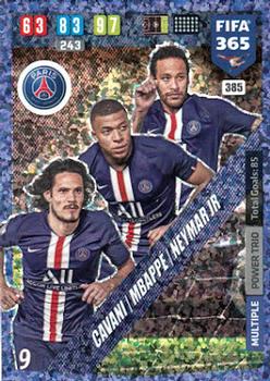 2019-20 Panini Adrenalyn XL FIFA 365 #385 Edinson Cavani / Kylian Mbappé / Neymar Jr Front