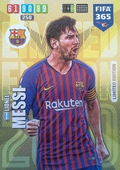 2019-20 Panini Adrenalyn XL FIFA 365 - Limited Edition #NNO Lionel Messi Front