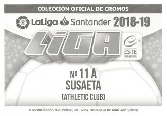 2018-19 Panini LaLiga Santander Este Stickers - Athletic Bilbao #11A Susaeta Back
