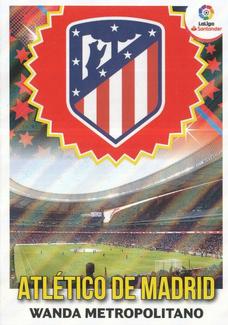 2018-19 Panini LaLiga Santander Este Stickers - Escudos & Entrenadores #5 Escudo Atletico Madrid Front