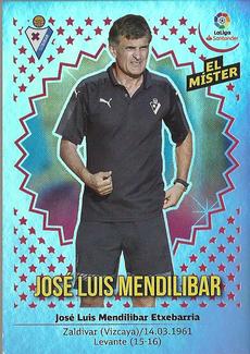 2018-19 Panini LaLiga Santander Este Stickers - Escudos & Entrenadores #14 Jose Luis Mendilibar Front