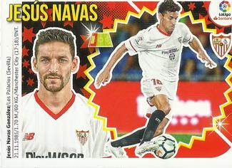 2018-19 Panini LaLiga Santander Este Stickers - Sevilla #3 Jesus Navas Front