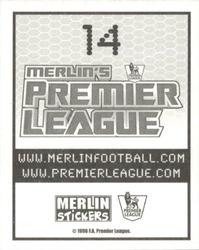 2007-08 Merlin Premier League 2008 #14 Arsenal Badge Back