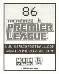 2007-08 Merlin Premier League 2008 #86 Mathew Sadler Back