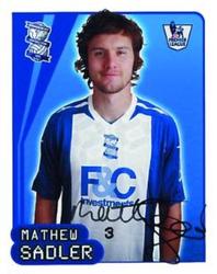 2007-08 Merlin Premier League 2008 #86 Mathew Sadler Front