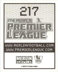 2007-08 Merlin Premier League 2008 #217 David Jones Back