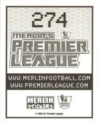 2007-08 Merlin Premier League 2008 #274 Aaron Hughes Back