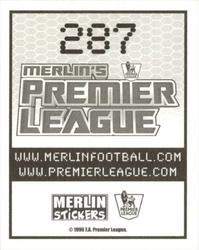 2007-08 Merlin Premier League 2008 #287 Hameur Bouazza Back