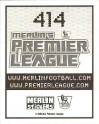 2007-08 Merlin Premier League 2008 #414 Chris Riggott Back