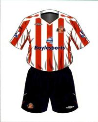 2007-08 Merlin Premier League 2008 #534 Sunderland Home Kit Front