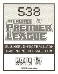 2007-08 Merlin Premier League 2008 #538 Nyron Nosworthy Back