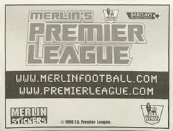 2007-08 Merlin Premier League 2008 #NNO Completion sticker Back