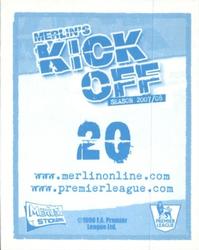 2008 Merlin's Premier League Kick Off #20 Ashley Young Back