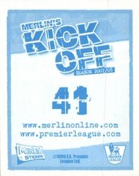 2008 Merlin's Premier League Kick Off #41 Robbie Savage Back